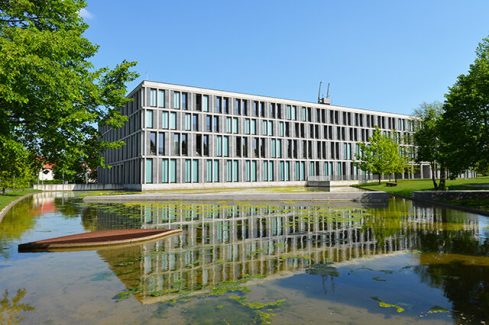 Erfurt, Thuringa / Germany - May 12, 2016: The Bundesarbeitsgericht or Federal Labour Court ist the German federal supreme Court of appeals for cases of labour law in Erfurt, Germany